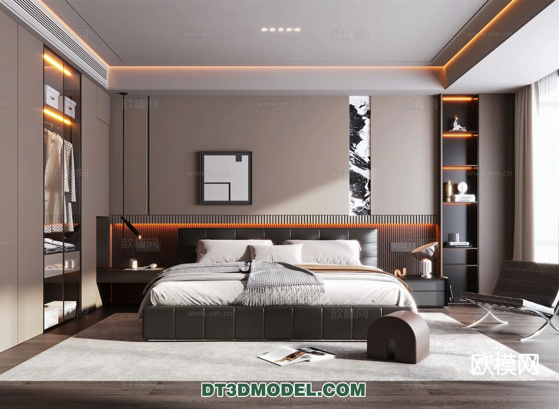 Bedroom – Italian Style – Interior 3D Scene – 120