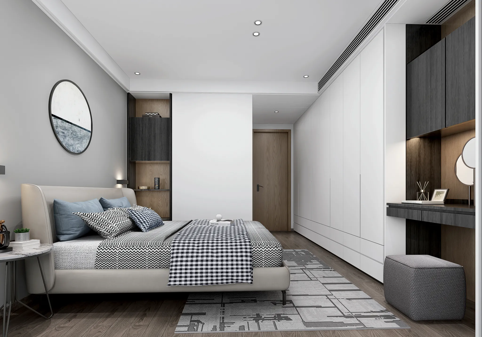 Bedroom – Modern Style 3D Scenes – Interior Design – 003