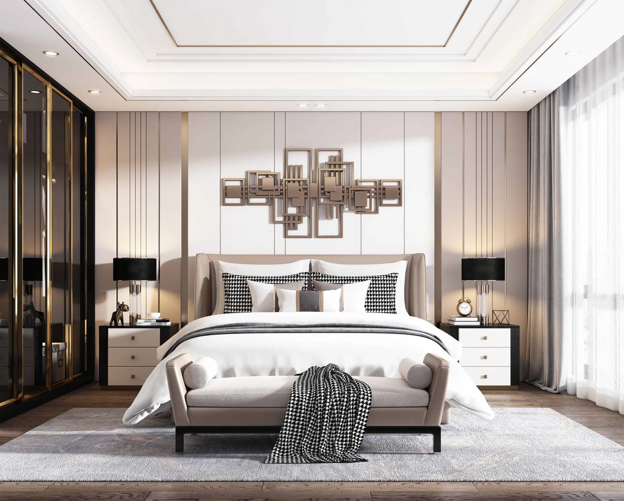 Bedroom – Modern Style 3D Scenes – Interior Design – 011