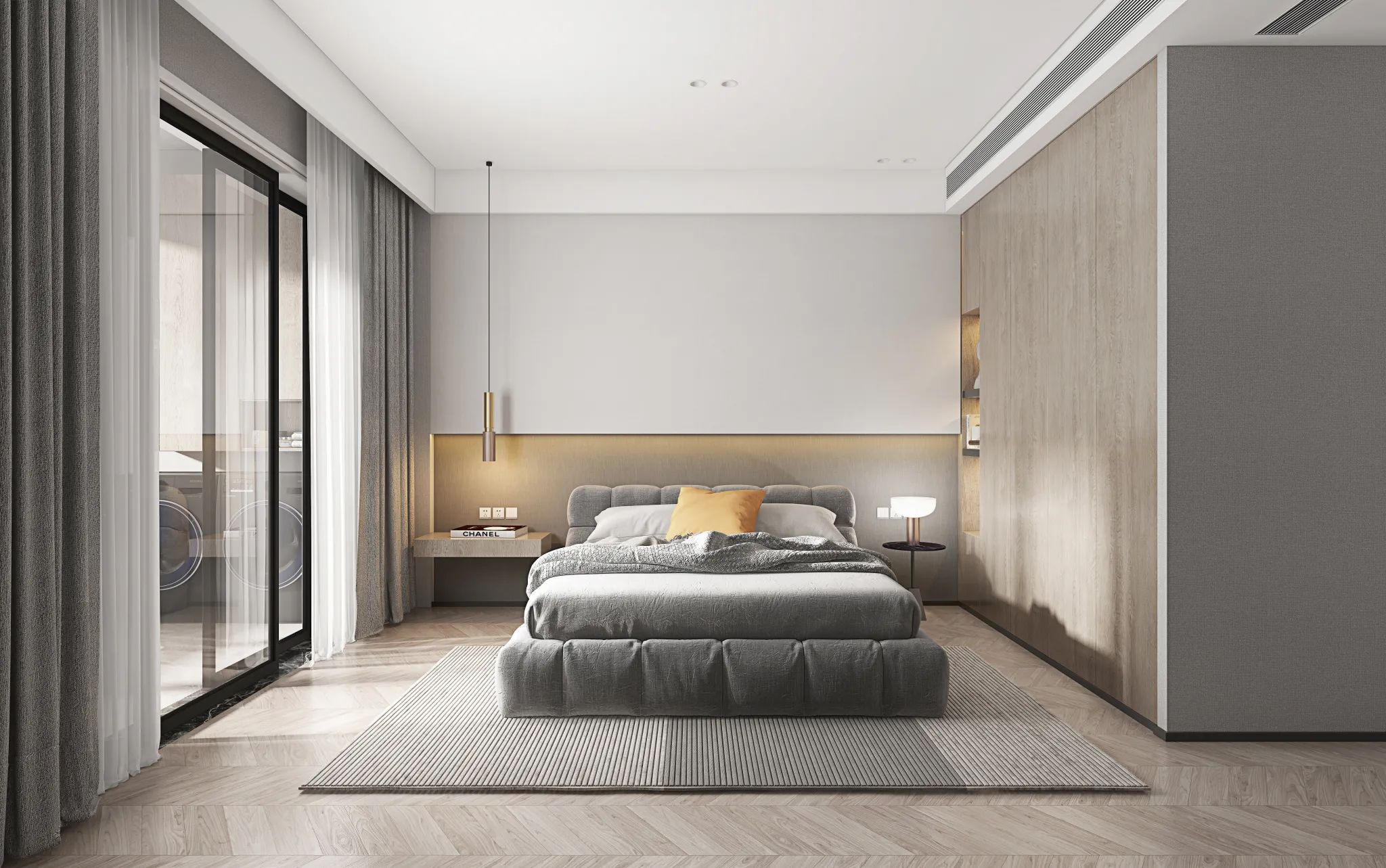 Bedroom – Modern Style 3D Scenes – Interior Design – 012