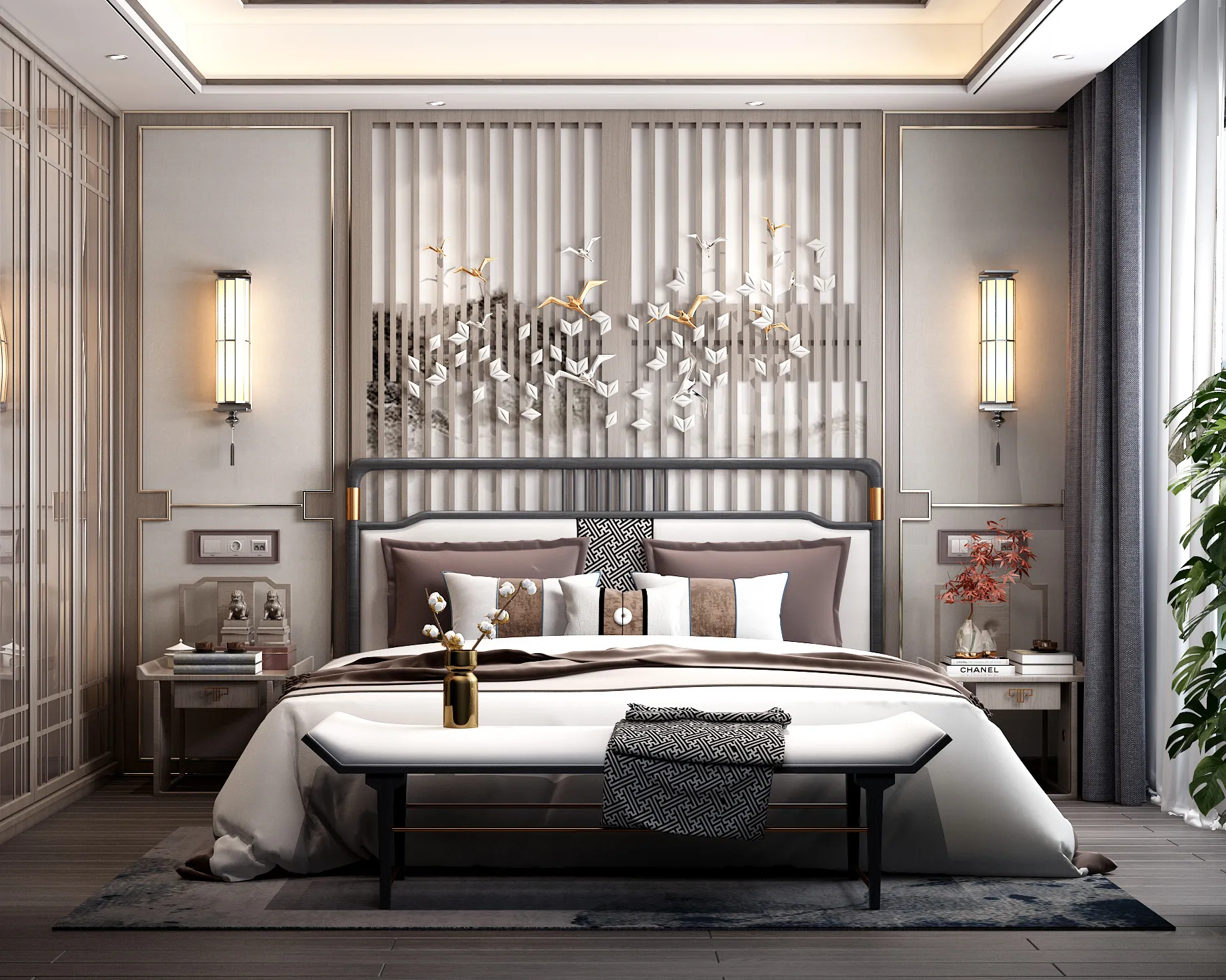 Bedroom – Modern Style 3D Scenes – Interior Design – 014