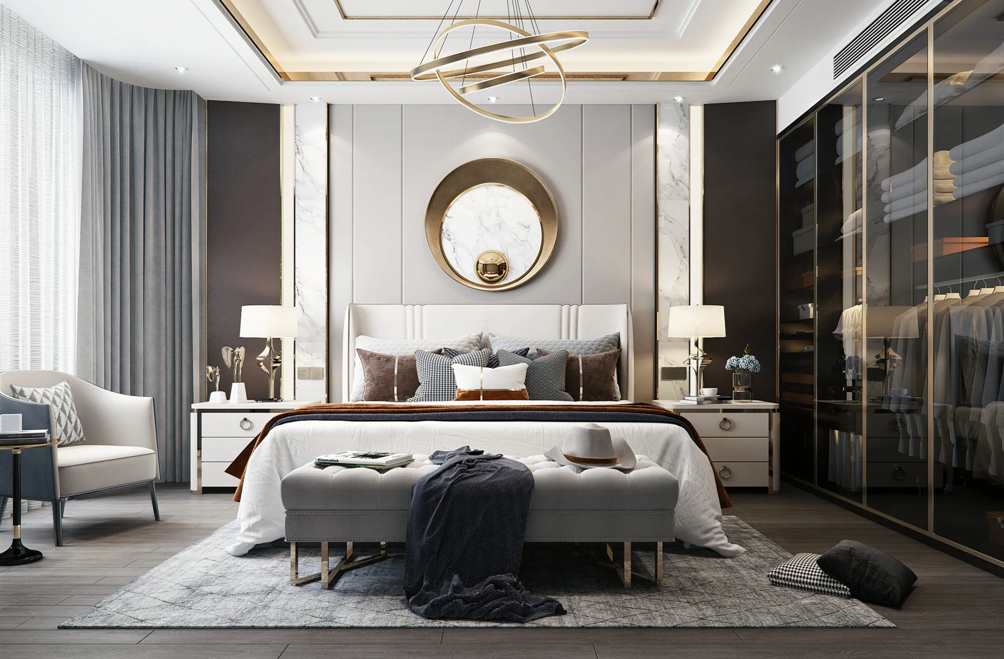 Bedroom – Modern Style 3D Scenes – Interior Design – 020