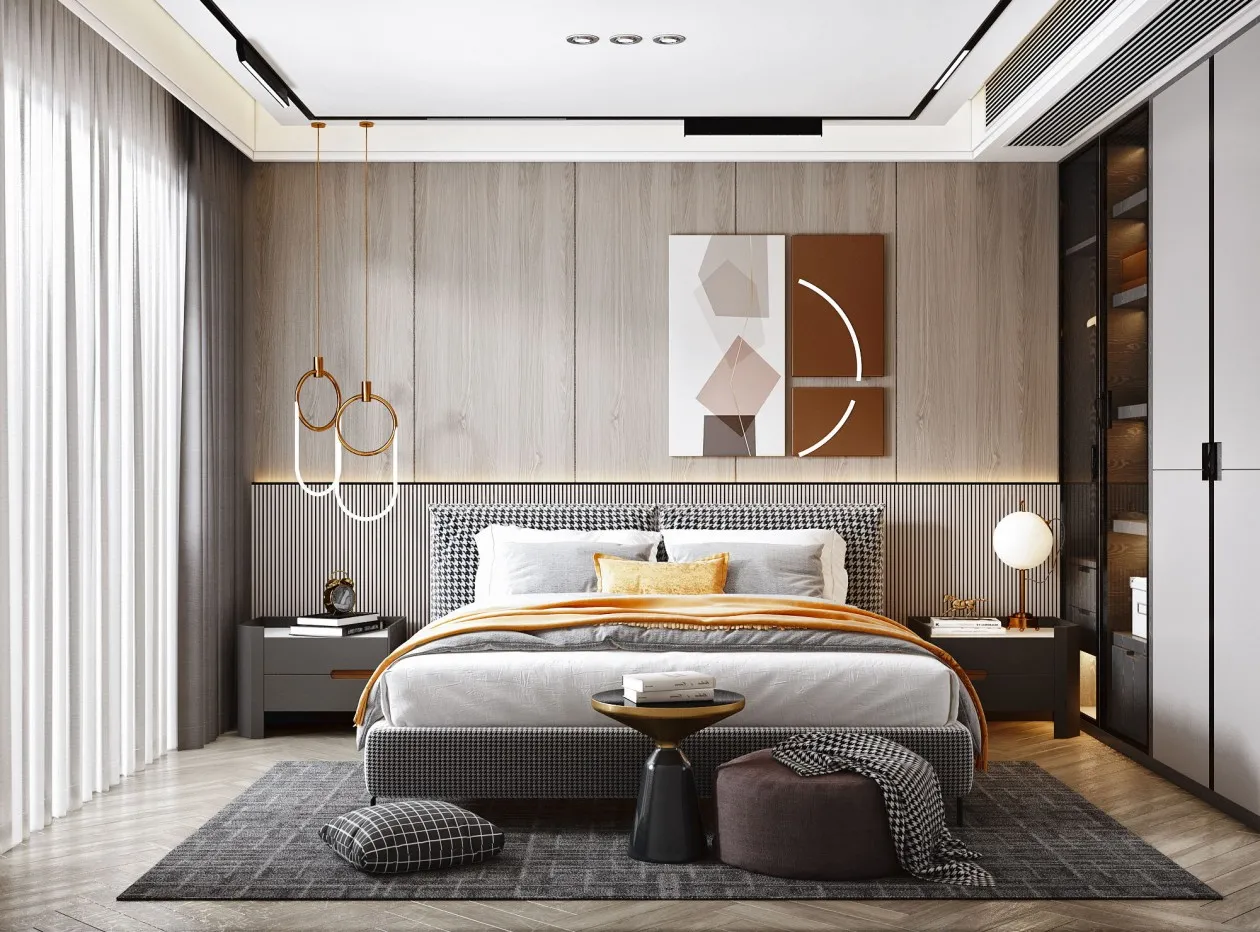 Bedroom – Modern Style 3D Scenes – Interior Design – 021