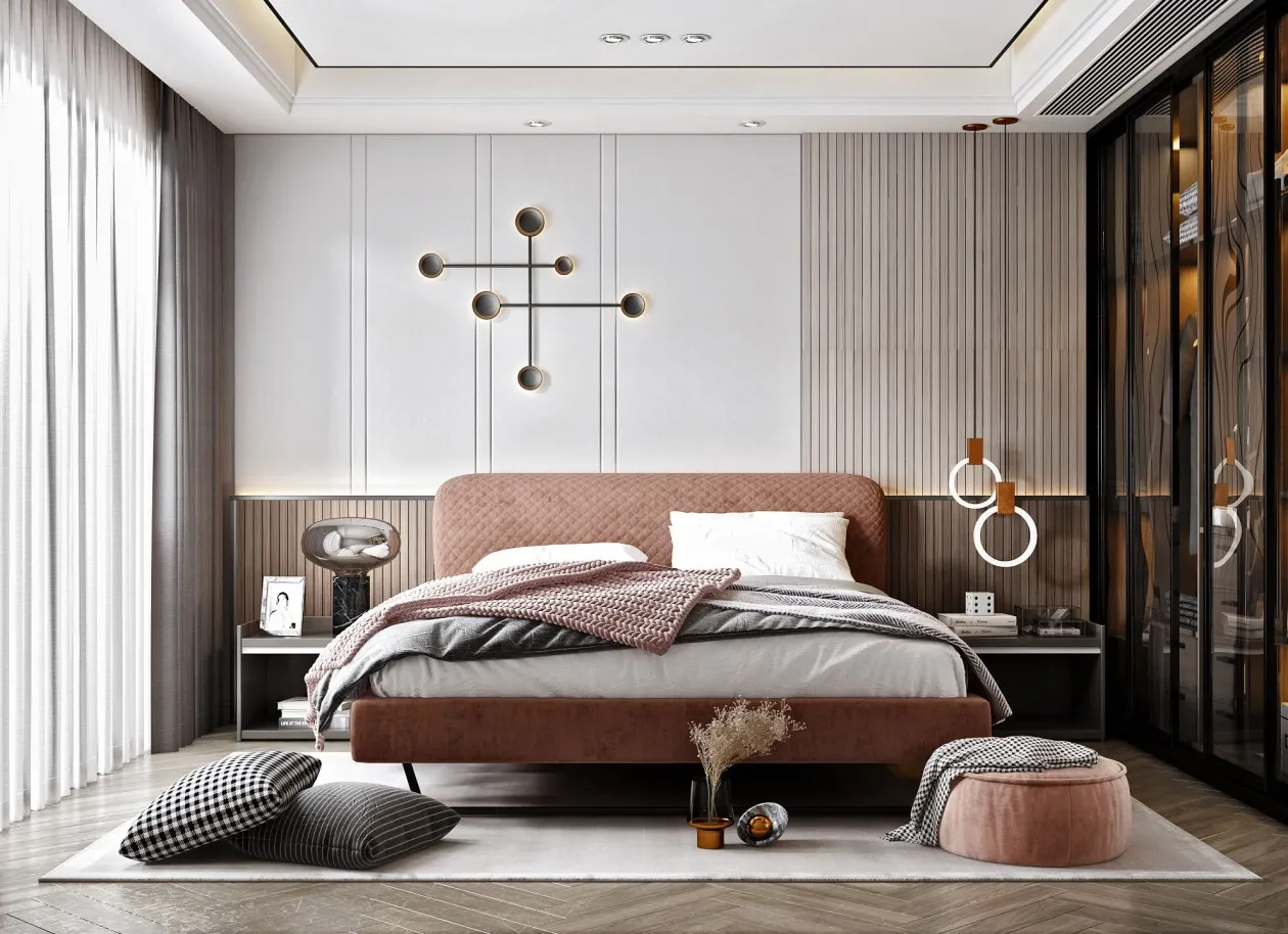 Bedroom – Modern Style 3D Scenes – Interior Design – 024