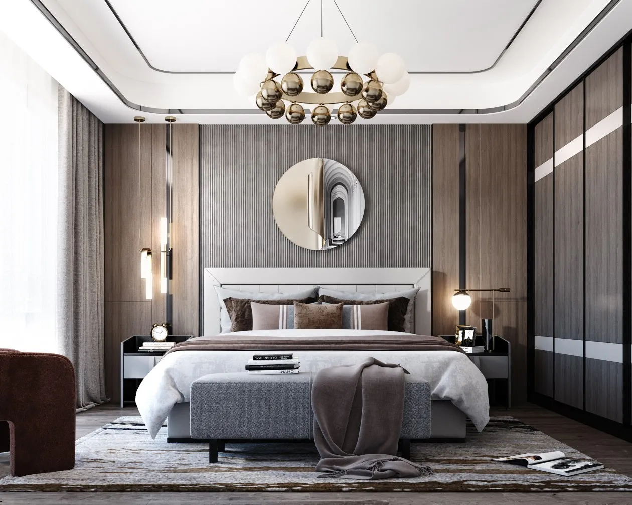 Bedroom – Modern Style 3D Scenes – Interior Design – 025