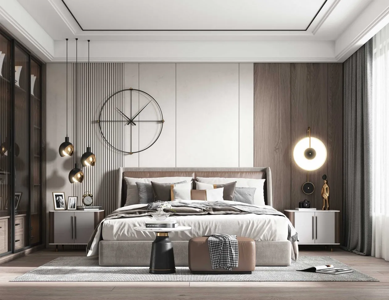 Bedroom – Modern Style 3D Scenes – Interior Design – 026