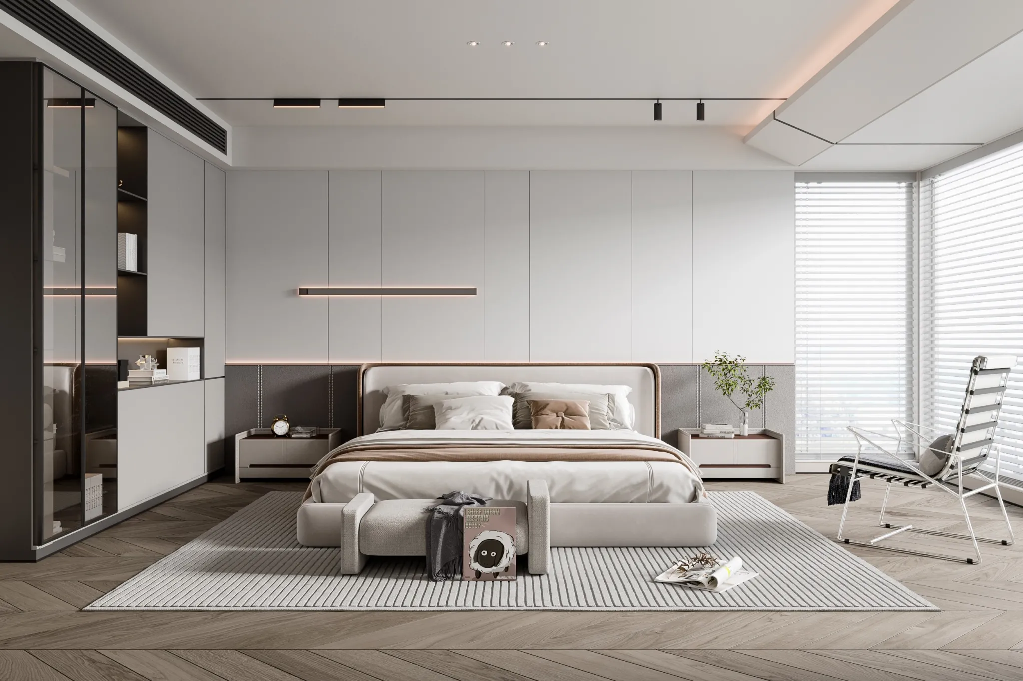 Bedroom – Modern Style 3D Scenes – Interior Design – 032