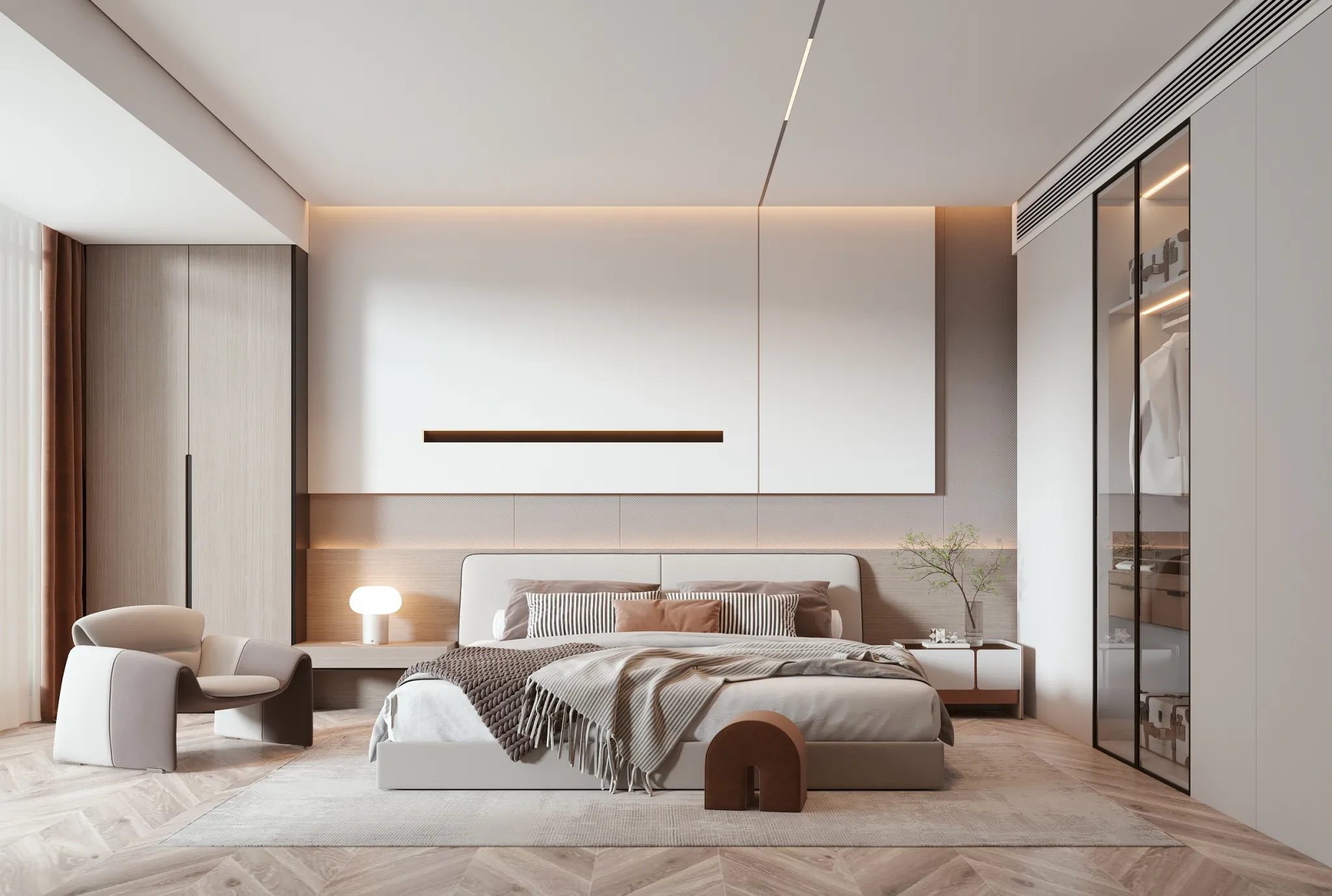 Bedroom – Modern Style 3D Scenes – Interior Design – 033