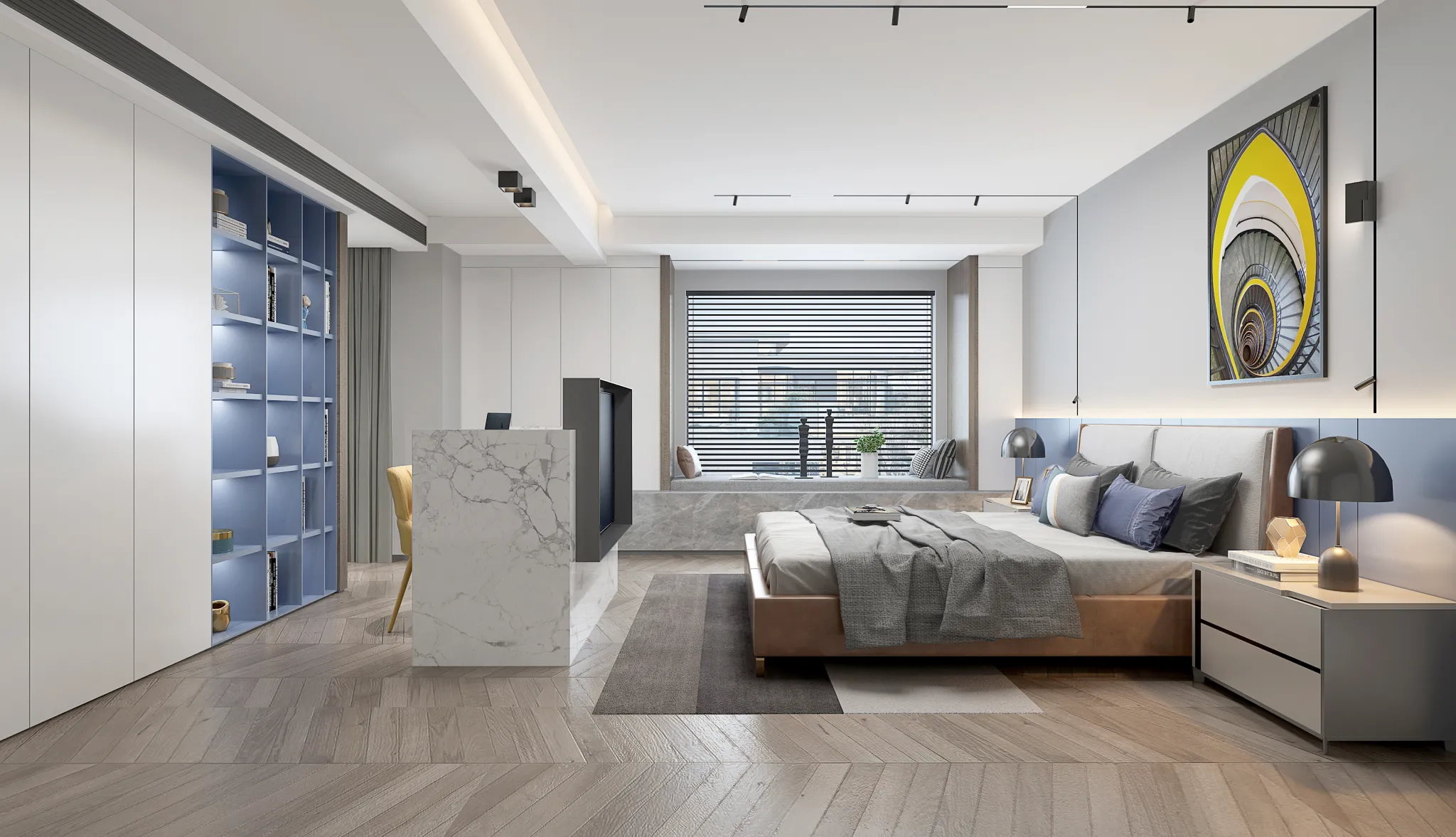 Bedroom – Modern Style 3D Scenes – Interior Design – 034