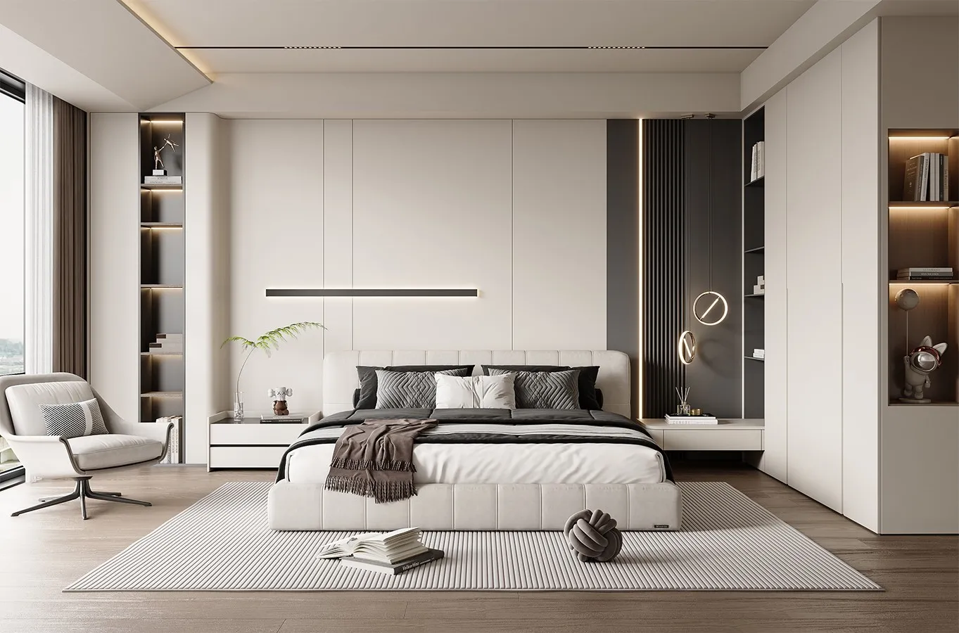 Bedroom – Modern Style 3D Scenes – Interior Design – 037