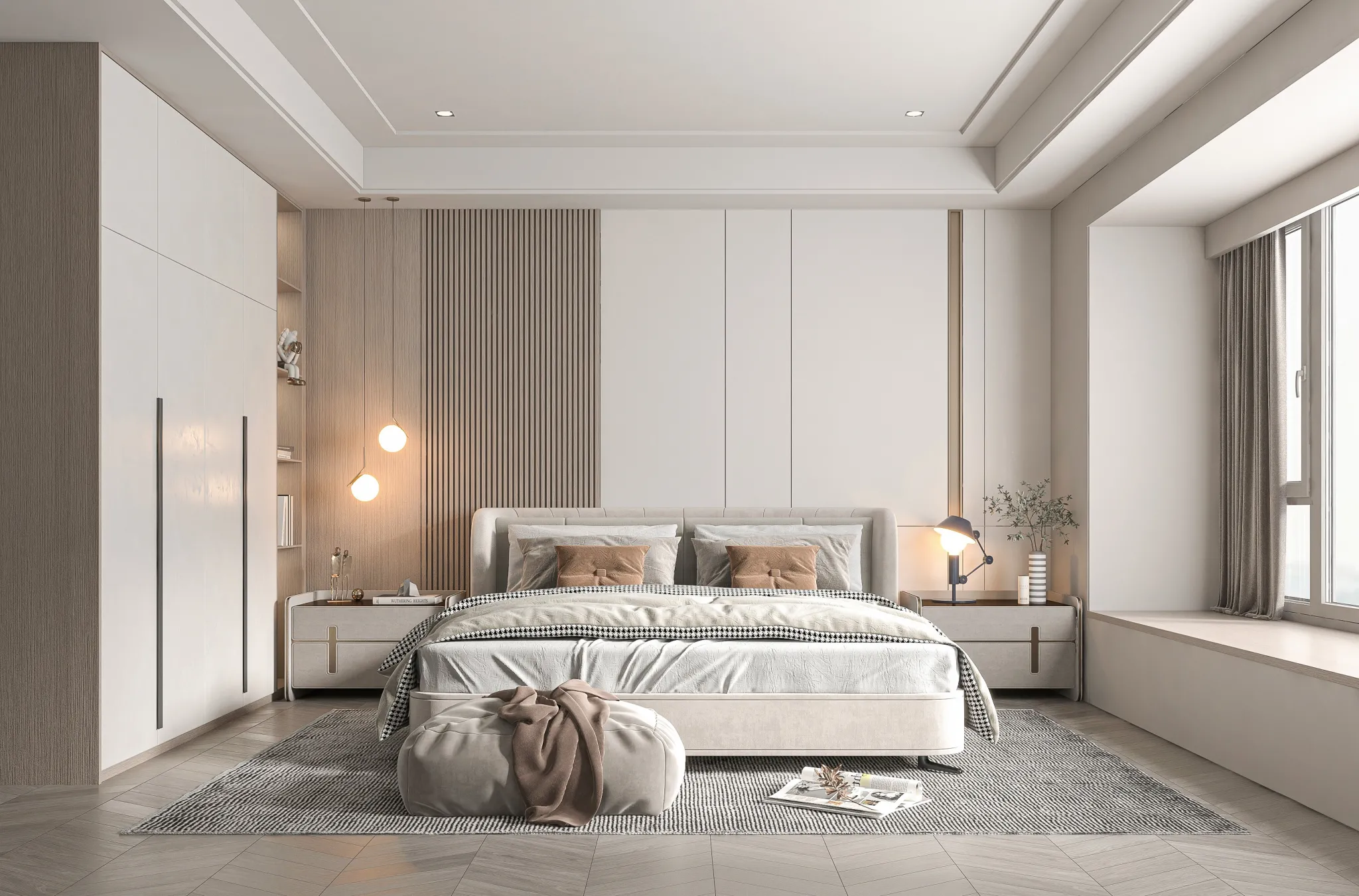 Bedroom – Modern Style 3D Scenes – Interior Design – 040