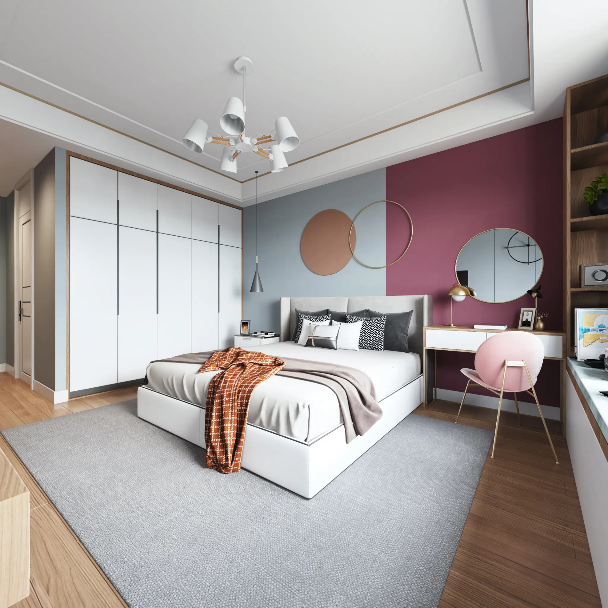 Bedroom – Modern Style 3D Scenes – Interior Design – 044