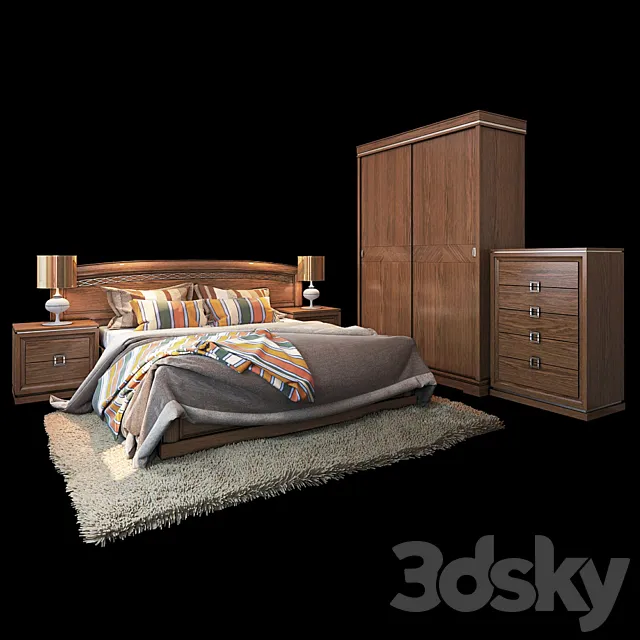 Bedroom NORA factory Monrabal Chirivella Spain 3ds Max