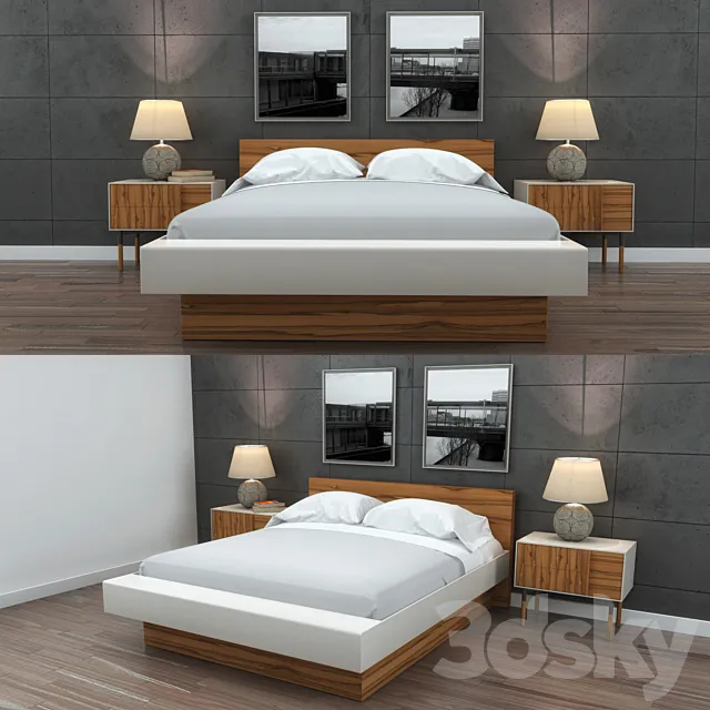 Bedroom Set 1 3DS Max Model