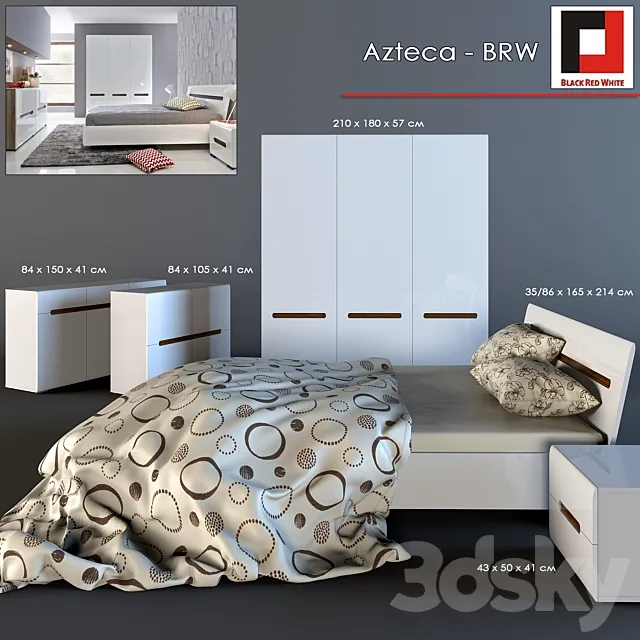 Bedroom set Azteca – BRW 3DSMax File