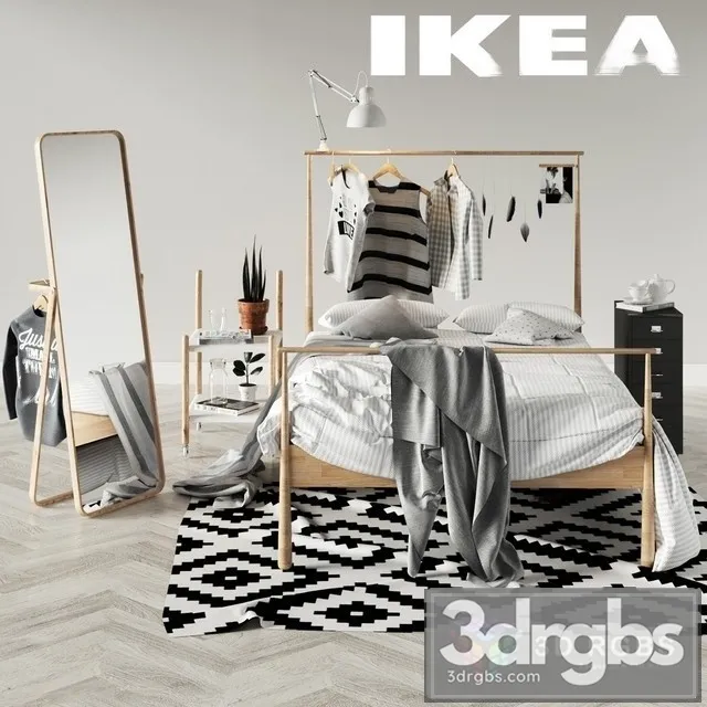 Bedroom Set Ikea 3dsmax Download