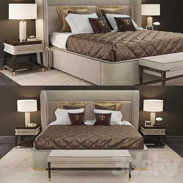 Bedroom set_Turri 3ds Max