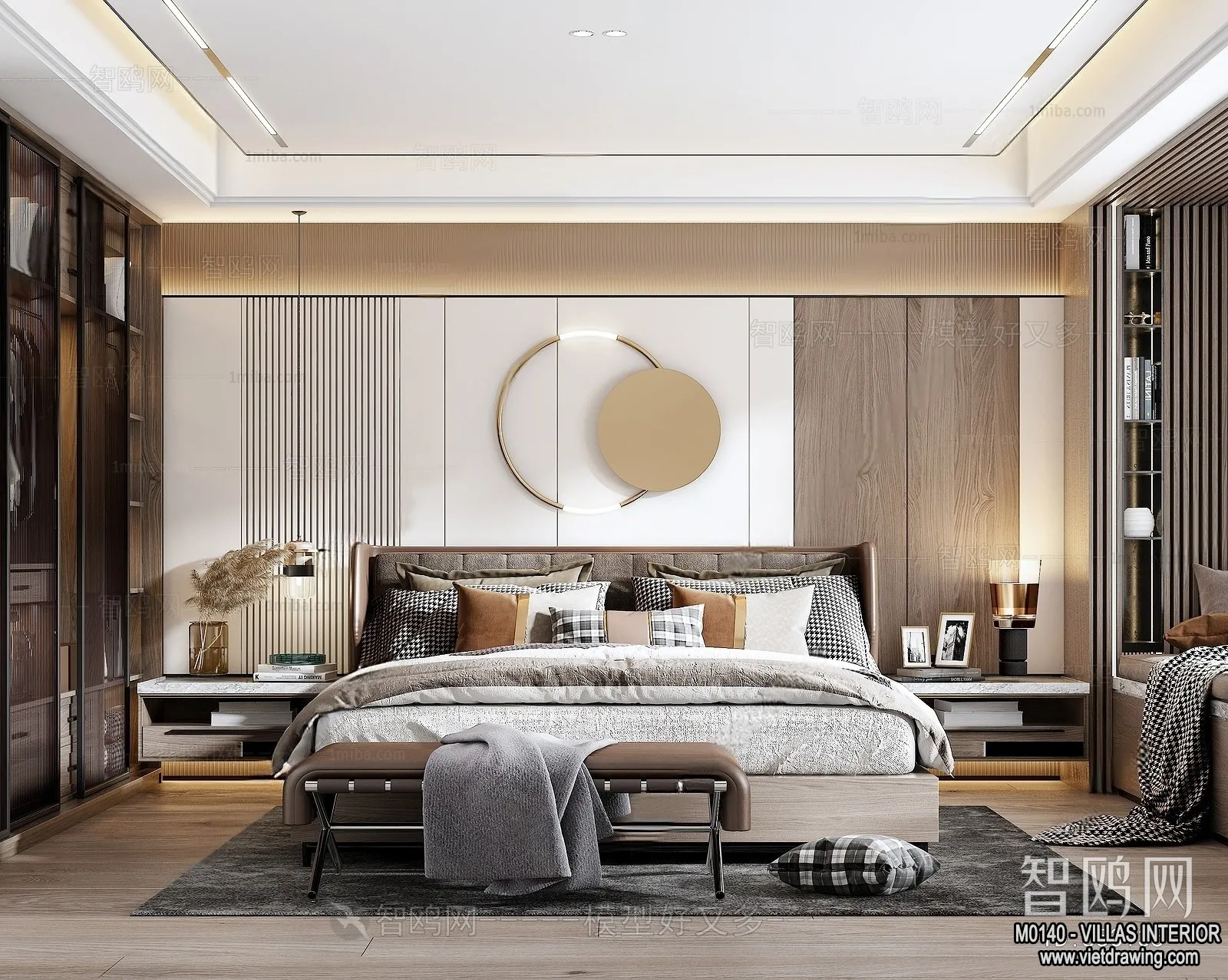 Bedroom – Villas 3D Interior Scene – 3D Models – 010