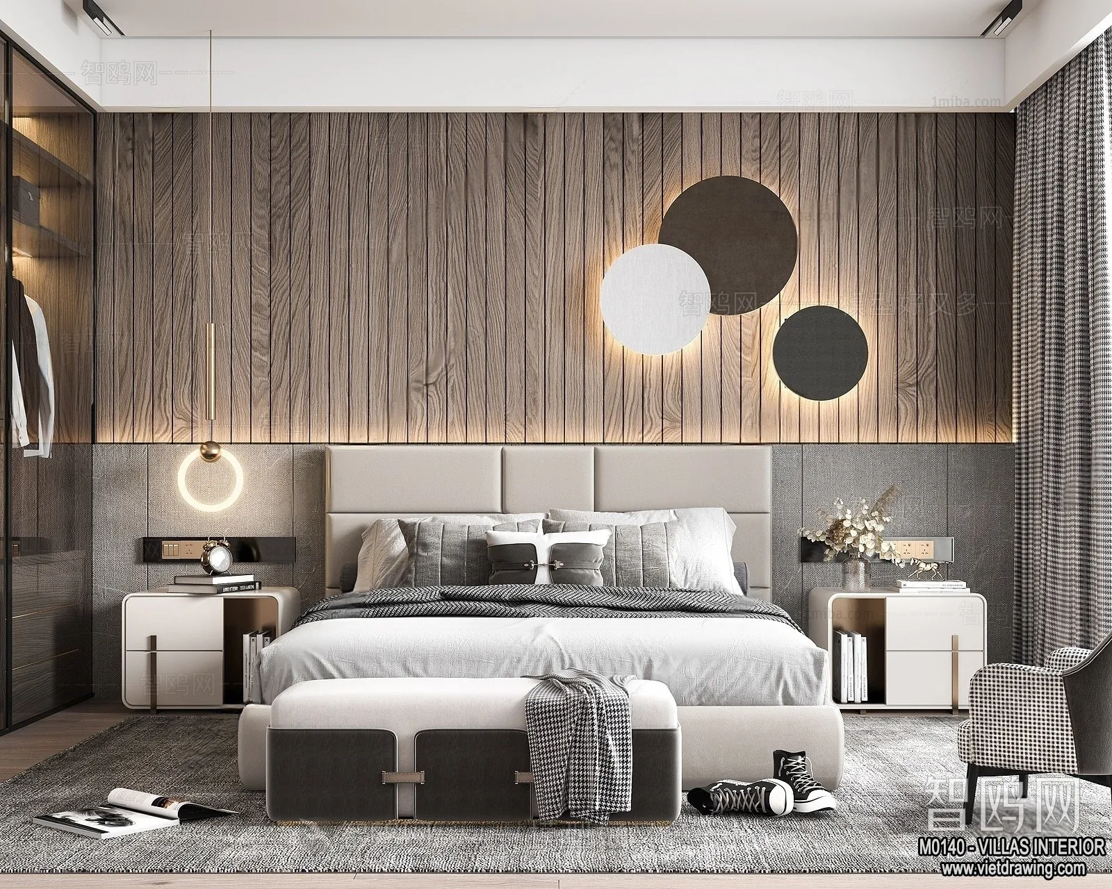 Bedroom – Villas 3D Interior Scene – 3D Models – 029