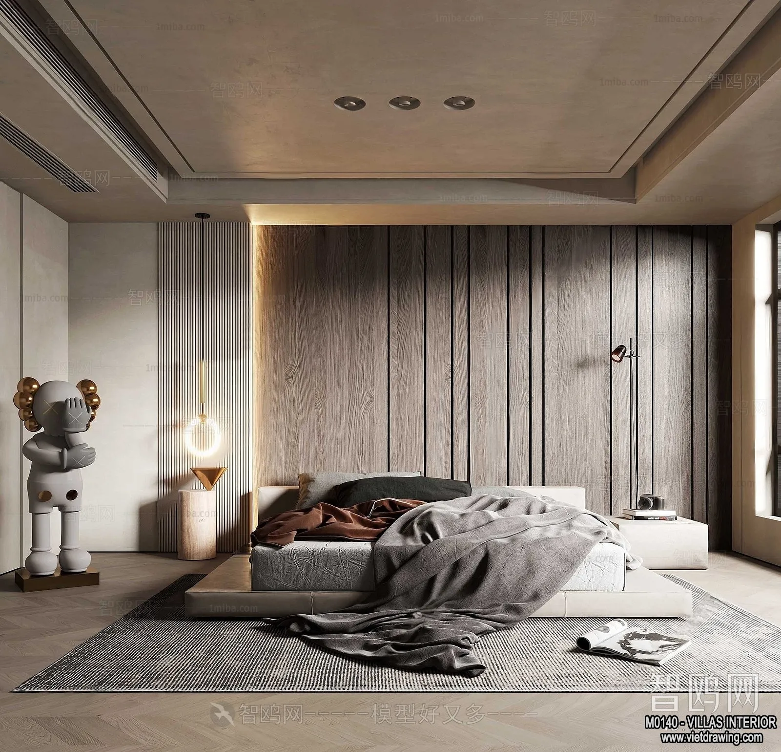 Bedroom – Villas 3D Interior Scene – 3D Models – 031