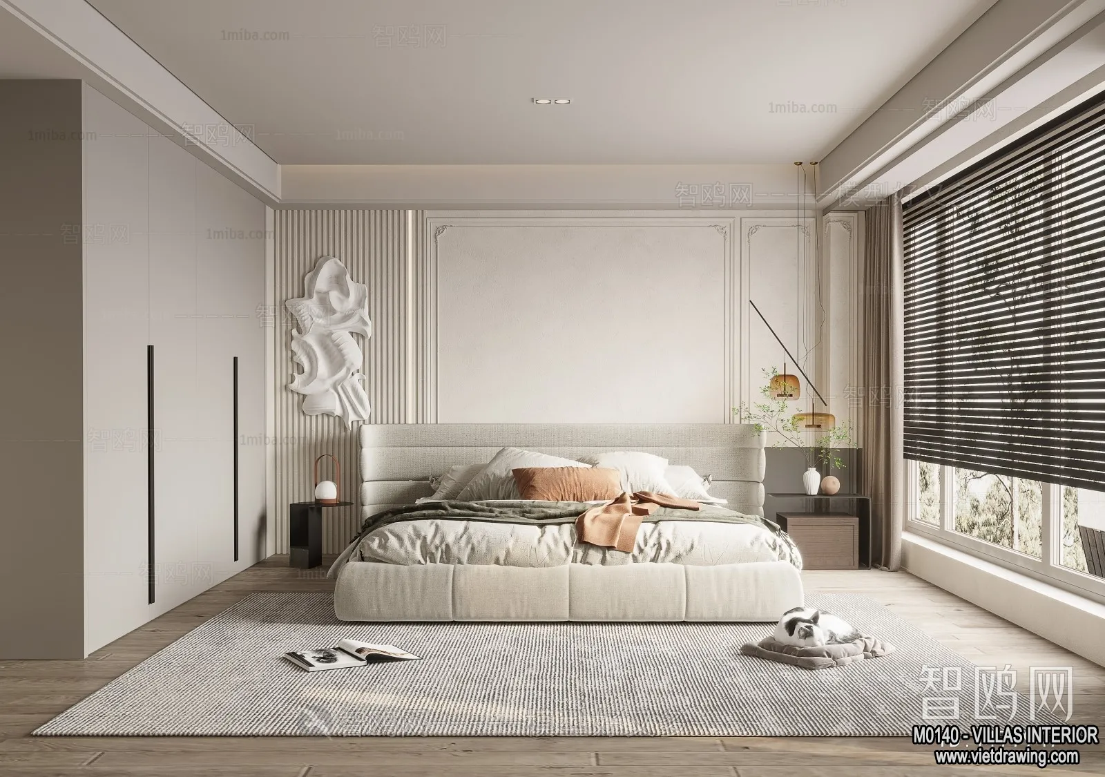 Bedroom – Villas 3D Interior Scene – 3D Models – 103