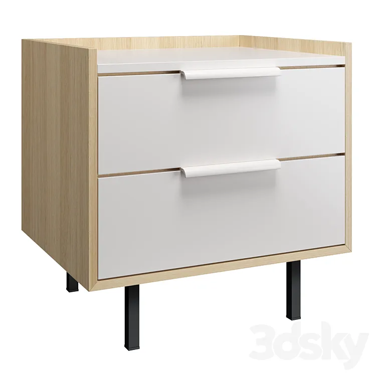 Bedside cabinet LINEA 3DS Max Model