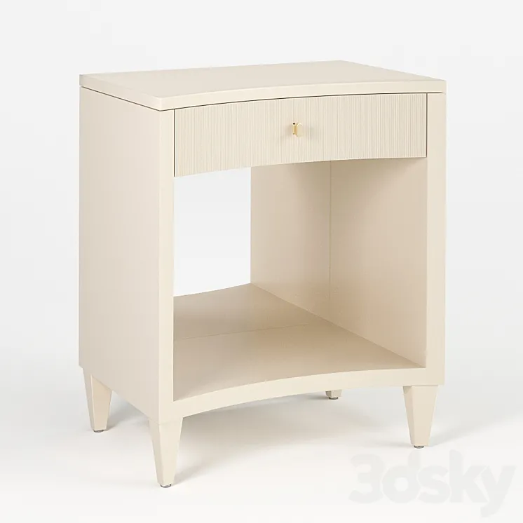Bedside cabinet White Light Caracole 3DS Max
