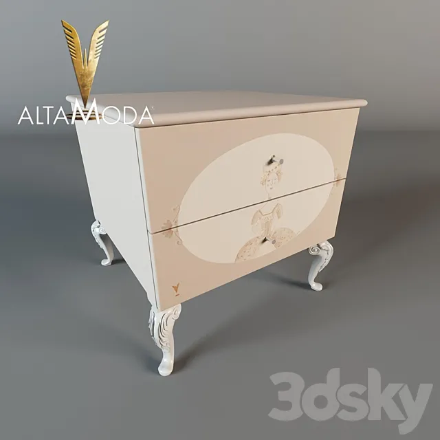 Bedside table AltaModa_Monnalisa (64x64x65) 3DSMax File