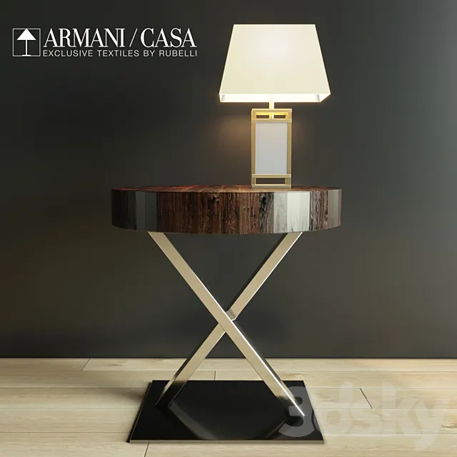 Bedside table Cimarosa Armani Casa 3ds Max