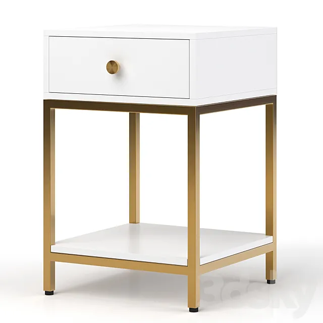 Bedside table Delaney Nightstand 3ds Max