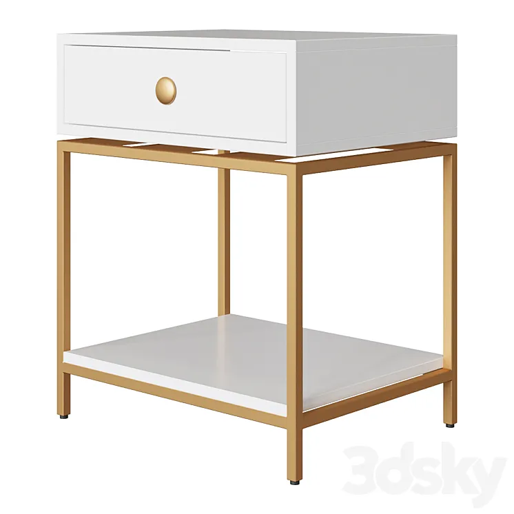 “Bedside table “”Fletch””” 3DS Max