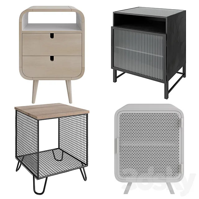 Bedside table Kave Home Georg Trixie Aida Rita 3ds Max