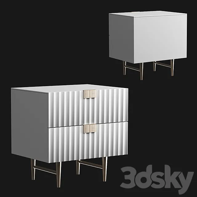 bedside table LaLume 3DS Max Model