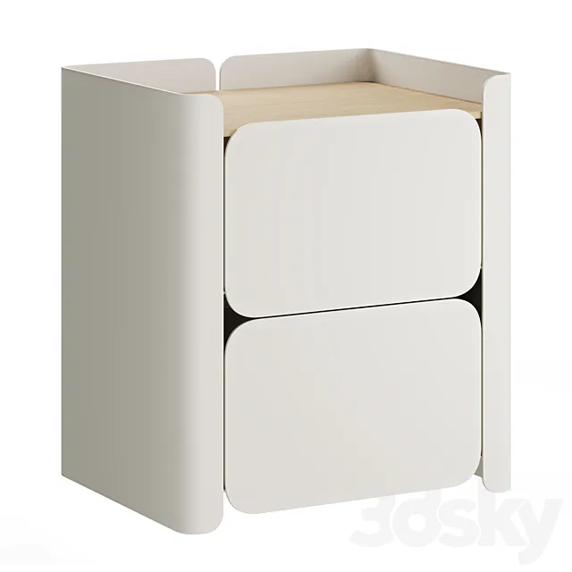 Bedside table Lirio by Hiro 3ds Max