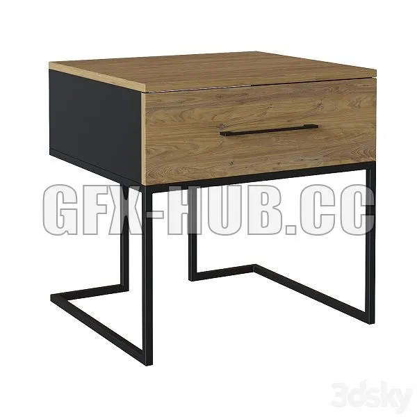 Bedside table Loft 3dsMax Model