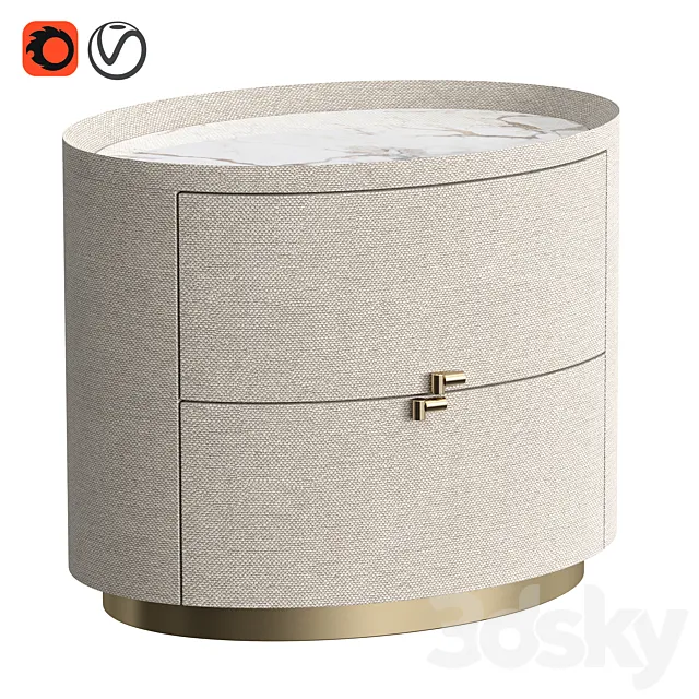 Bedside table MIRA 3ds Max