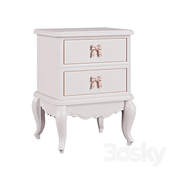 Bedside table Princess Angelicroom PR-13 3DSMax File