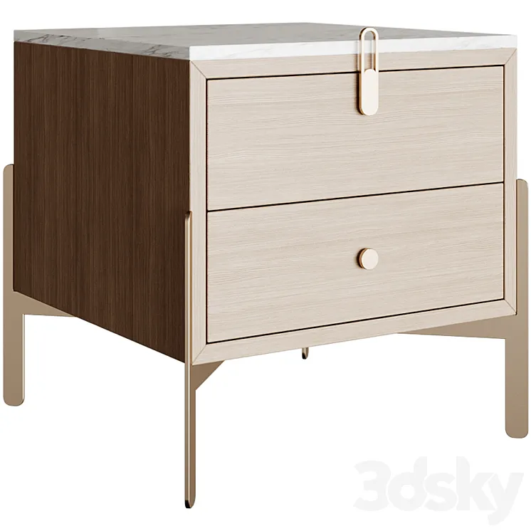 Bedside table ROLF BENZ 914 3DS Max Model