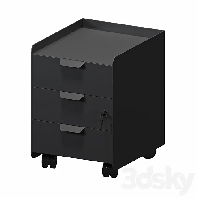 Bedside table TROTTEN Ikea 3ds Max