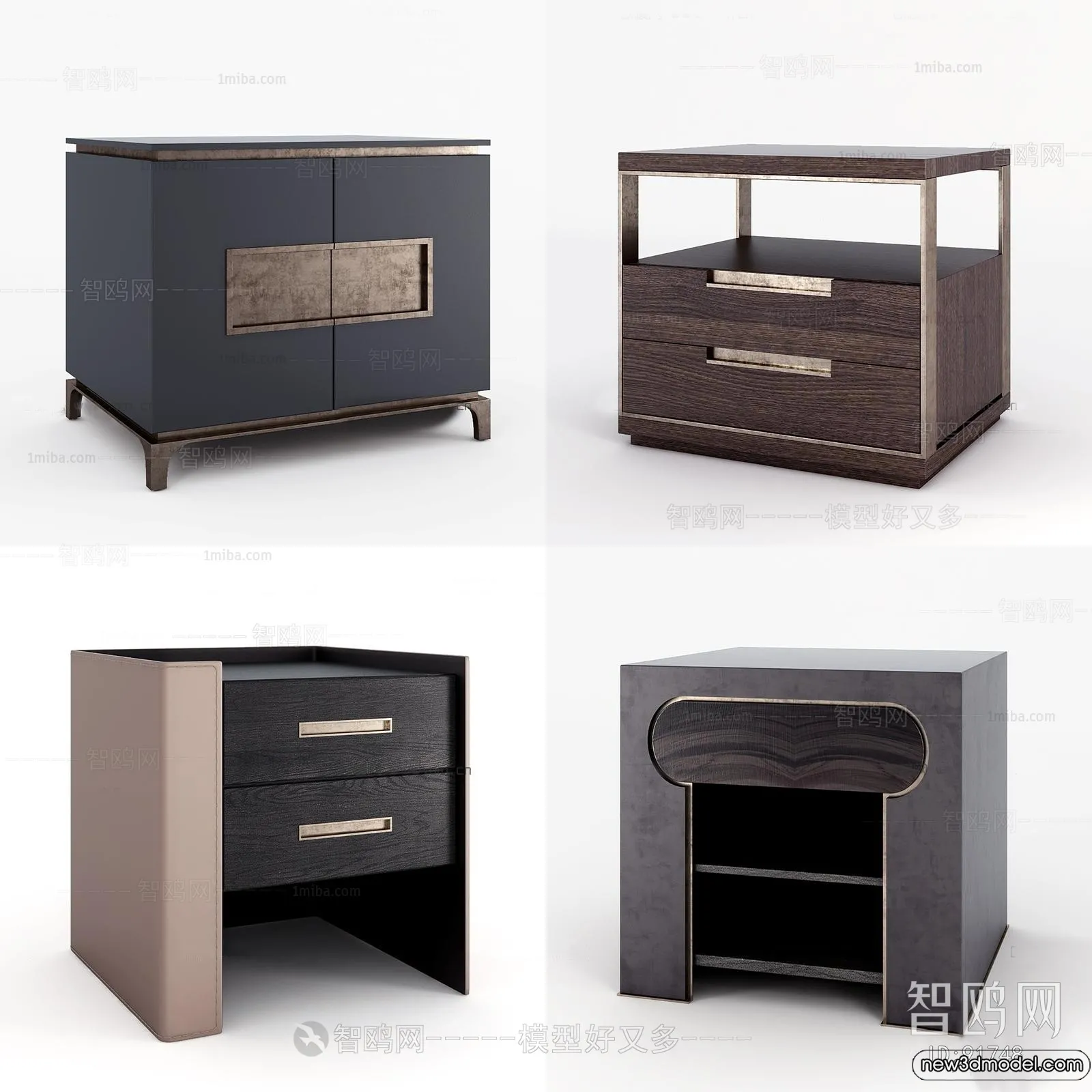 Bedside Tables – 3D Furniture Models – 045