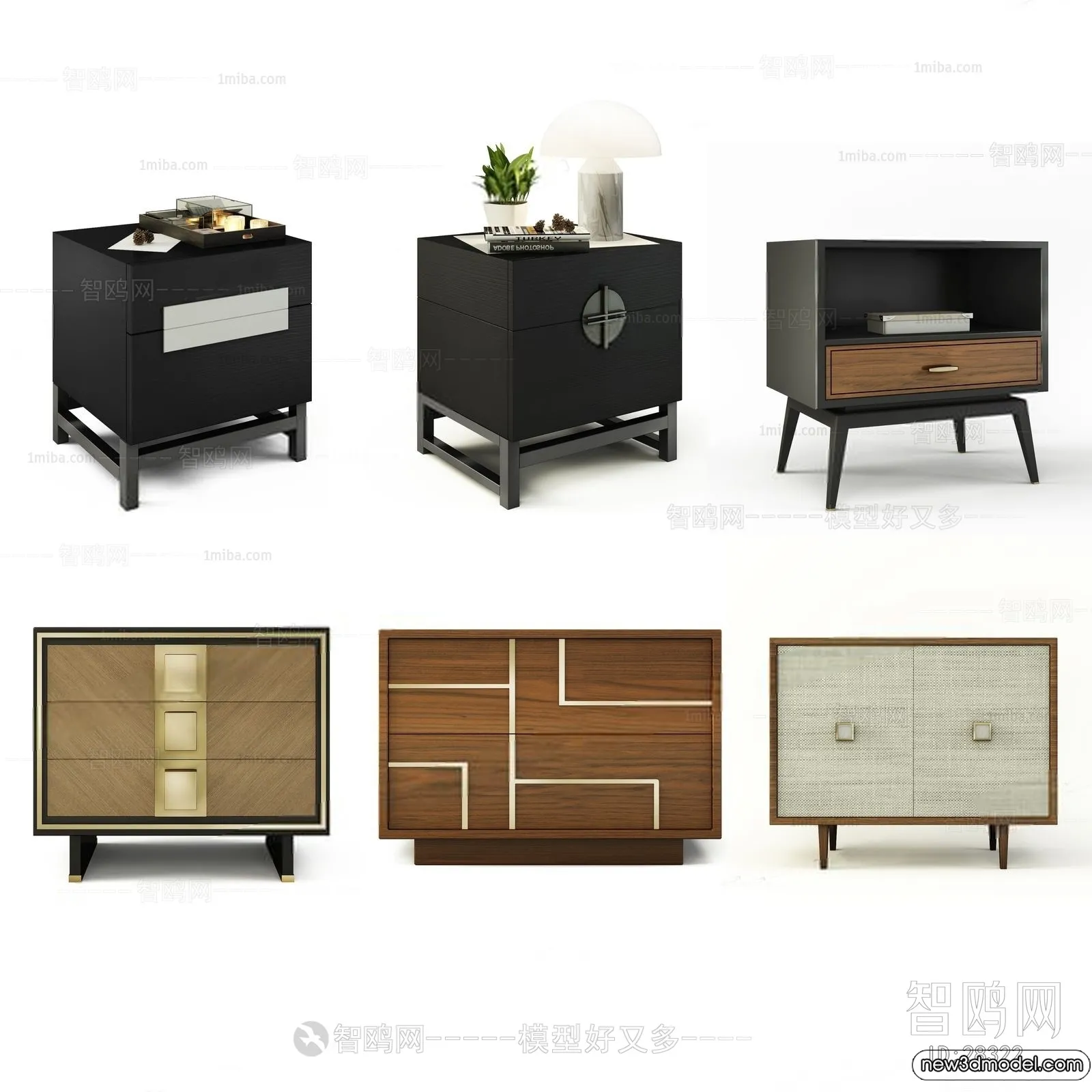 Bedside Tables – 3D Furniture Models – 081