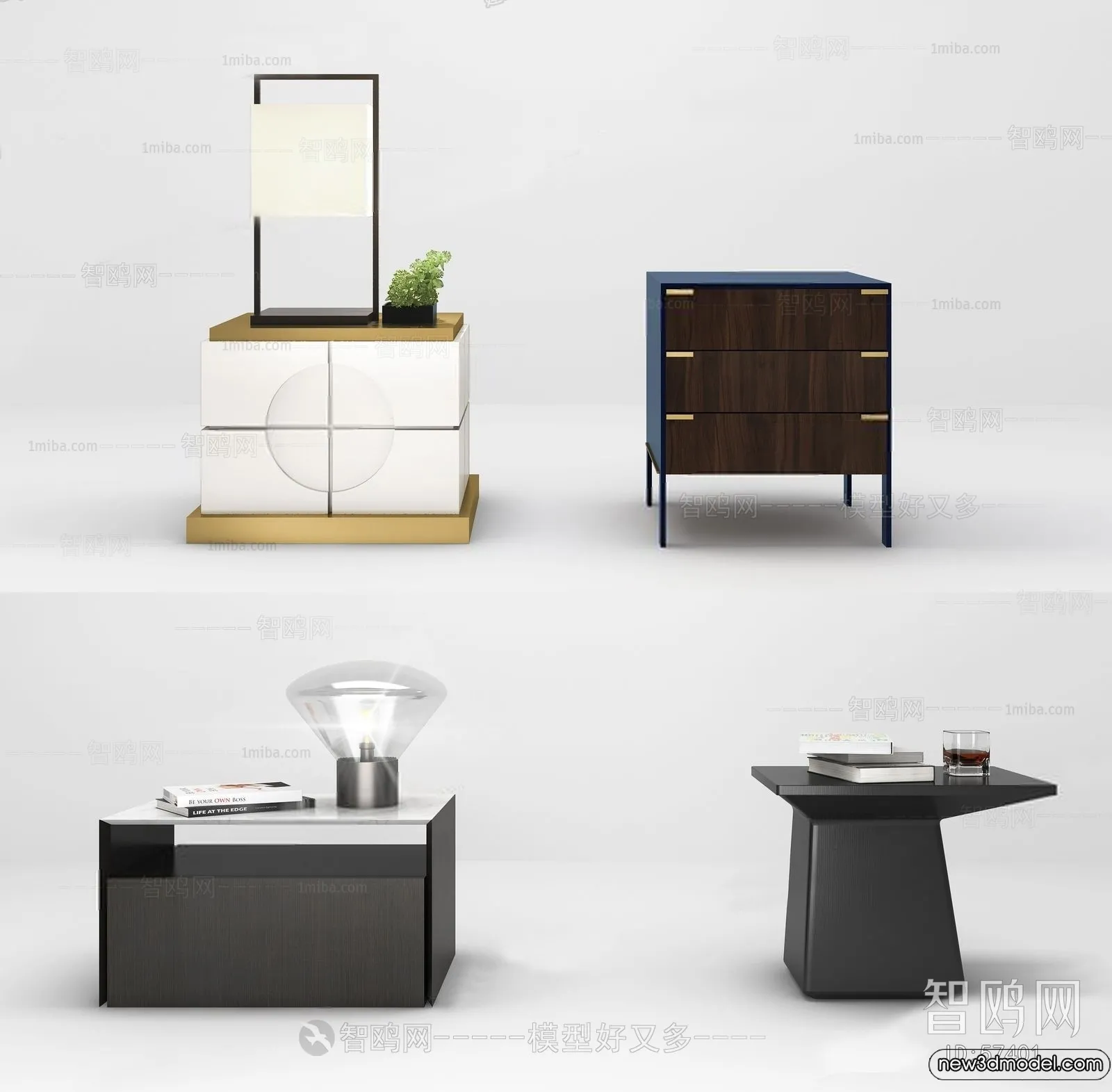 Bedside Tables – 3D Furniture Models – 093