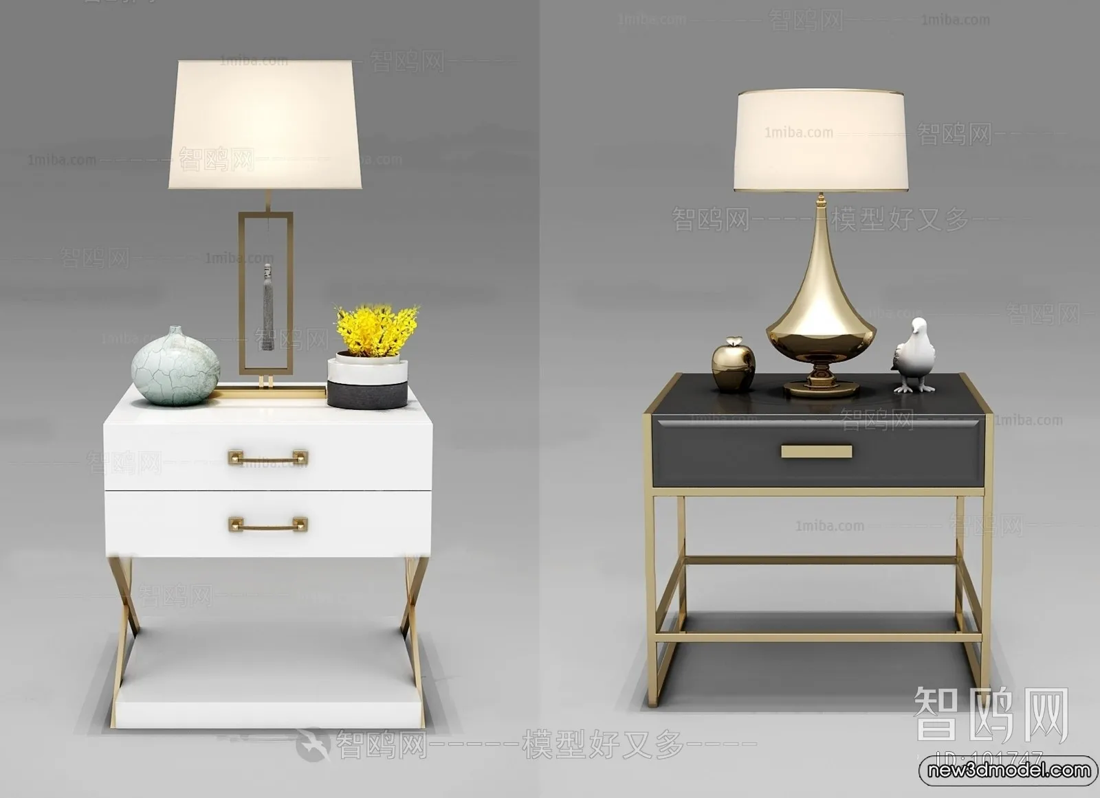 Bedside Tables – 3D Furniture Models – 107