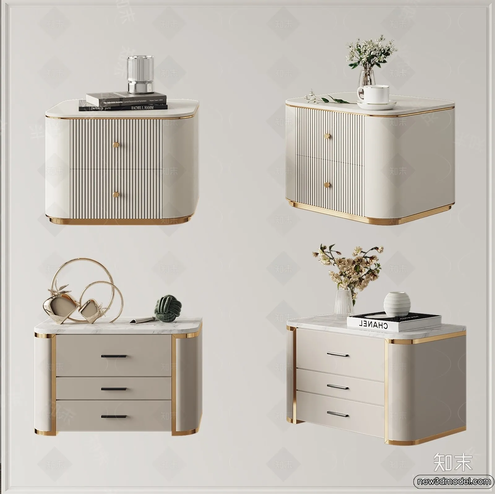 Bedside Tables – 3D Furniture Models – 136