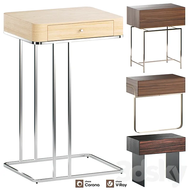 Bedside tables La Redoute Interieurs Set 8 3ds Max