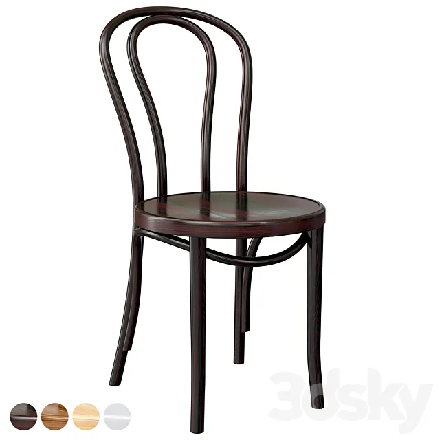 Beech Wood Side Chair 3ds Max