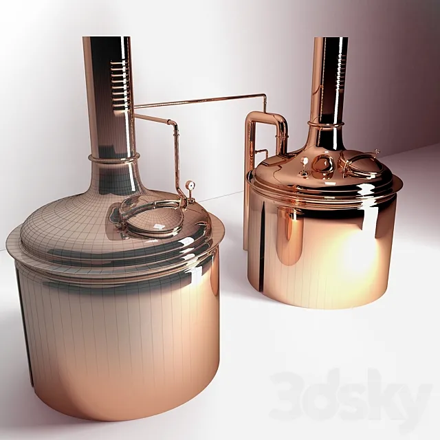 Beer boilers Caspary 3DS Max Model