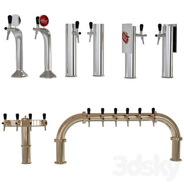 Beer equipment set 3 3DS Max Model