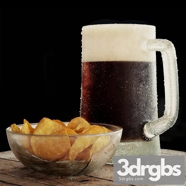 Beer with chips 3dsmax Download