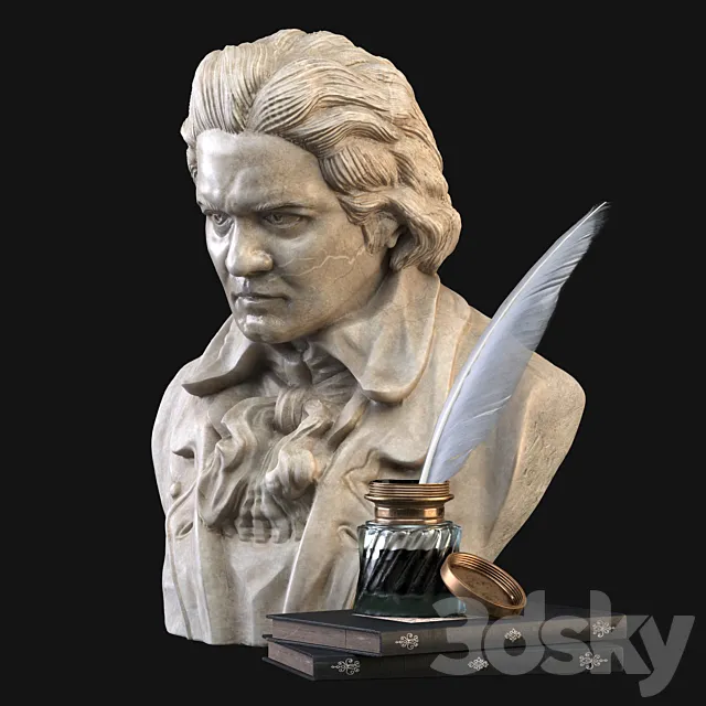 Beethoven bust 3DSMax File